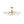 LightFixturesUSA-Mid-Century Brass Glass Bubble Branch Sputnik Semi Flush Chandelier-Ceiling Light-8-Lt-