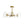 LightFixturesUSA-Mid-Century Brass Glass Bubble Branch Sputnik Semi Flush Chandelier-Ceiling Light-8-Lt-