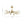 LightFixturesUSA-Mid-Century Brass Glass Bubble Branch Sputnik Semi Flush Chandelier-Ceiling Light-8-Lt-