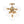 LightFixturesUSA - Mid - Century Brass Glass Bubble Tiered Semi Flush Chandelier - Chandelier - Brass - 