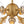 LightFixturesUSA - Mid - Century Brass Glass Bubble Tiered Semi Flush Chandelier - Chandelier - Brass - 