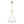 LightFixturesUSA-Mid-Century Brass White Fabric Conical Lantern Chandelier-Ceiling Light-18 in-