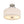 LightFixturesUSA - Mid - Century Brass Wide Linen Drum Semi Flush Mount - Ceiling Light - Nickel - 