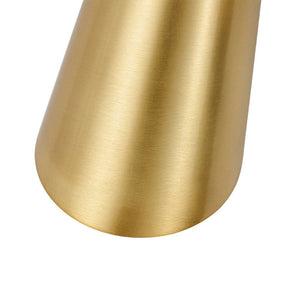 LightFixturesUSA - Mid - Century Brushed Brass 2 - Light Up Down Dual Cone Wall Lamp - Wall Sconce - 1 Pack - 