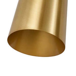 LightFixturesUSA - Mid - Century Brushed Brass 2 - Light Up Down Dual Cone Wall Lamp - Wall Sconce - 1 Pack - 