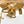 LightFixturesUSA - Mid - Century Clear Textured Glass Drum Flush Mount Light - Ceiling Light - Brass - 