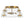 LightFixturesUSA - Mid - Century Clear Textured Glass Drum Flush Mount Light - Ceiling Light - Brass - 