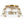 LightFixturesUSA - Mid - Century Clear Textured Glass Drum Flush Mount Light - Ceiling Light - Brass - 