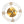 LightFixturesUSA - Mid - Century Clear Textured Glass Drum Flush Mount Light - Ceiling Light - Brass - 