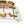 LightFixturesUSA - Mid - Century Clear Textured Glass Drum Flush Mount Light - Ceiling Light - Brass - 