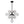 LightFixturesUSA-Mid-Century Frosted Glass Bubble Tiered Sputnik Chandelier-Chandelier-Black-
