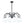 LightFixturesUSA-Mid-Century Frosted Glass Globe Bubble Round Chandelier-Chandelier-10-Lt-Black