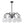 LightFixturesUSA-Mid-Century Frosted Glass Globe Bubble Round Chandelier-Chandelier-10-Lt-Black
