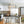 LightFixturesUSA - Mid - Century Glass Bubble Rectangular Cage Island Chandelier - Chandelier - Black + Brass - 