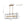 LightFixturesUSA - Mid - Century Glass Bubble Rectangular Cage Island Chandelier - Chandelier - Black + Brass - 