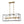 LightFixturesUSA - Mid - Century Glass Bubble Rectangular Cage Island Chandelier - Chandelier - Black + Brass - 