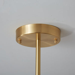 LightFixturesUSA - Mid - Century Modern 6 - Light Brass Sputnik Ceiling Light - Ceiling Light - Brass (Pre - Order) - 