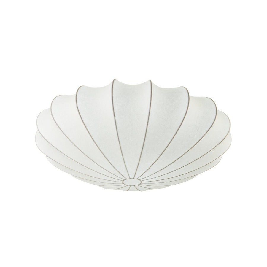 LightFixturesUSA - Mid - Century Modern White Flush Mount Light - Ceiling Light - 19 in. (3 - Lt) - 