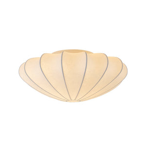 LightFixturesUSA - Mid - Century Modern White Flush Mount Light - Ceiling Light - 19 in. (3 - Lt) - 