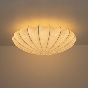 LightFixturesUSA-Mid-Century Modern White Flush Mount Light-Ceiling Light-19 in. (3-Lt)-