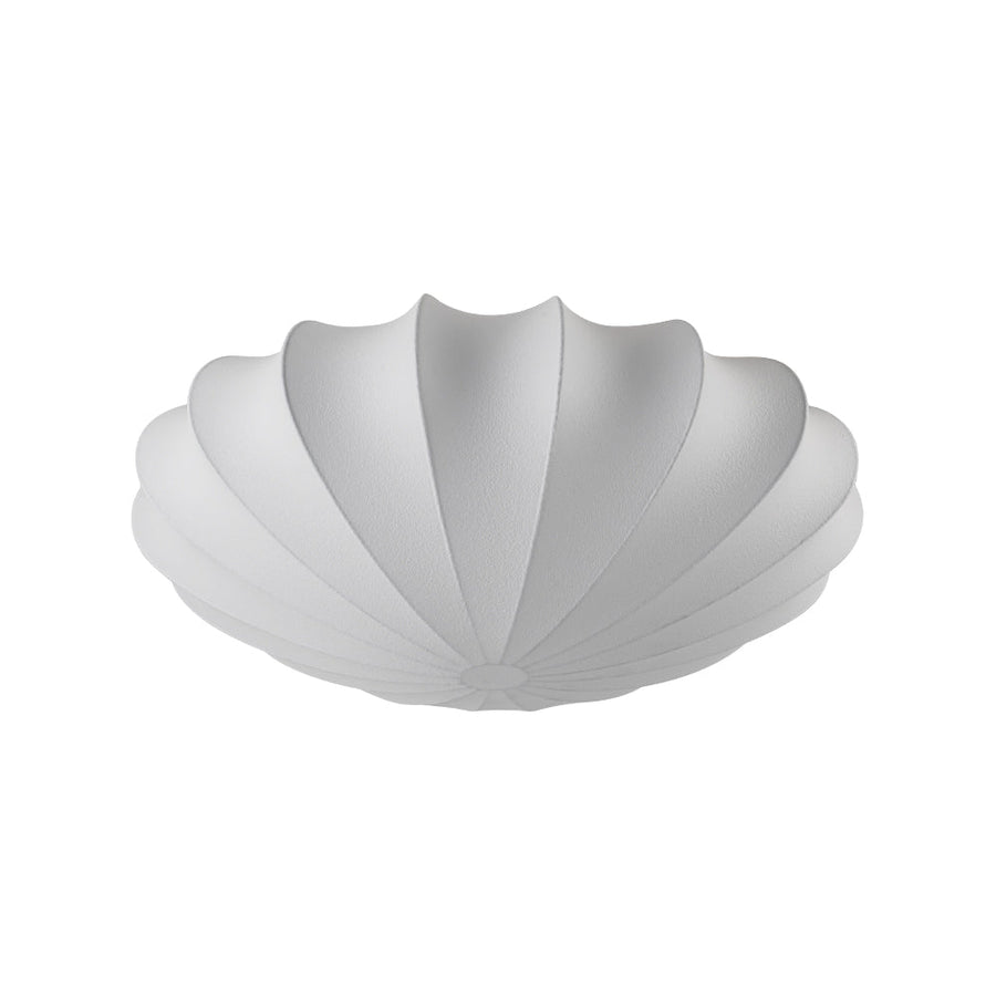 LightFixturesUSA - Mid - Century Modern White Flush Mount Light - Ceiling Light - 19 in. (3 - Lt) - 