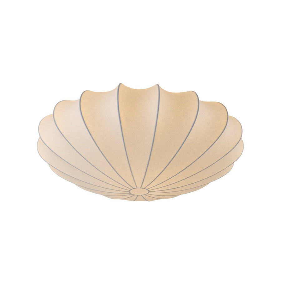 LightFixturesUSA - Mid - Century Modern White Flush Mount Light - Ceiling Light - 19 in. (3 - Lt) - 