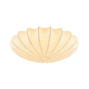LightFixturesUSA-Mid-Century Modern White Flush Mount Light-Ceiling Light-19 in. (3-Lt)-
