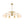 LightFixturesUSA - Mid - Century Opal Glass Globe Brass Sputnik Chandelier - Chandelier - 10 - Lt - 