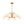 LightFixturesUSA - Mid - Century Opal Glass Globe Brass Sputnik Chandelier - Chandelier - 6 - Lt - 