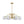 LightFixturesUSA - Mid - Century Opal Glass Globe Brass Sputnik Chandelier - Chandelier - 6 - Lt - 
