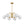LightFixturesUSA - Mid - Century Opal Glass Globe Brass Sputnik Chandelier - Chandelier - 6 - Lt - 