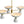 LightFixturesUSA - Mid - Century White Brass 8 - Light UP and Down Chandelier - Chandelier - 8 - Lt - 