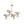 LightFixturesUSA - Mid - Century White Brass 8 - Light UP and Down Chandelier - Chandelier - 8 - Lt - 