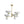LightFixturesUSA - Mid - Century White Brass 8 - Light UP and Down Chandelier - Chandelier - 8 - Lt - 