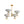 LightFixturesUSA - Mid - Century White Brass 8 - Light UP and Down Chandelier - Chandelier - 8 - Lt - 