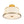 LightFixturesUSA-Mid-Century Wide Linen Drum Cage Brass Semi Flush Mount-Ceiling Light-Brass-
