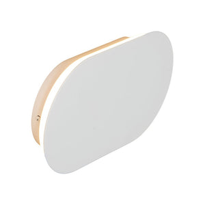 LightFixturesUSA-Mini Oval Pad LED Wall Light Ceiling Fixture-Wall Sconce-2 Packs-White