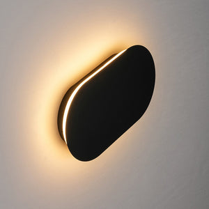 LightFixturesUSA-Mini Oval Pad LED Wall Light Ceiling Fixture-Wall Sconce-2 Packs-White