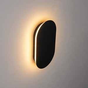 LightFixturesUSA-Mini Oval Pad LED Wall Light Ceiling Fixture-Wall Sconce-2 Packs-White