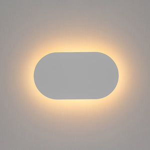 LightFixturesUSA-Mini Oval Pad LED Wall Light Ceiling Fixture-Wall Sconce-2 Packs-White