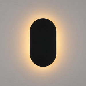 LightFixturesUSA-Mini Oval Pad LED Wall Light Ceiling Fixture-Wall Sconce-2 Packs-White