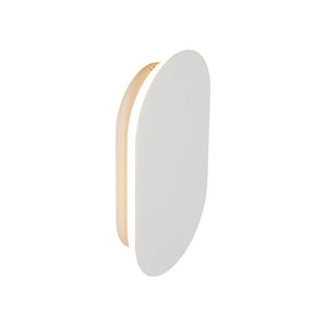 LightFixturesUSA-Mini Oval Pad LED Wall Light Ceiling Fixture-Wall Sconce-2 Packs-White