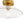 LightFixturesUSA - Minimalist 1 - Light Clear Glass Saucer Semi Flush Mount - Ceiling Light - Brass - 