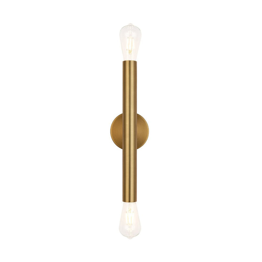 LightFixturesUSA - Minimalist 2 - Light Linear Tube Vanity Wall Sconce - Wall Sconce - Black - 