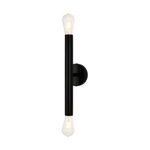 LightFixturesUSA - Minimalist 2 - Light Linear Tube Vanity Wall Sconce - Wall Sconce - Black - 