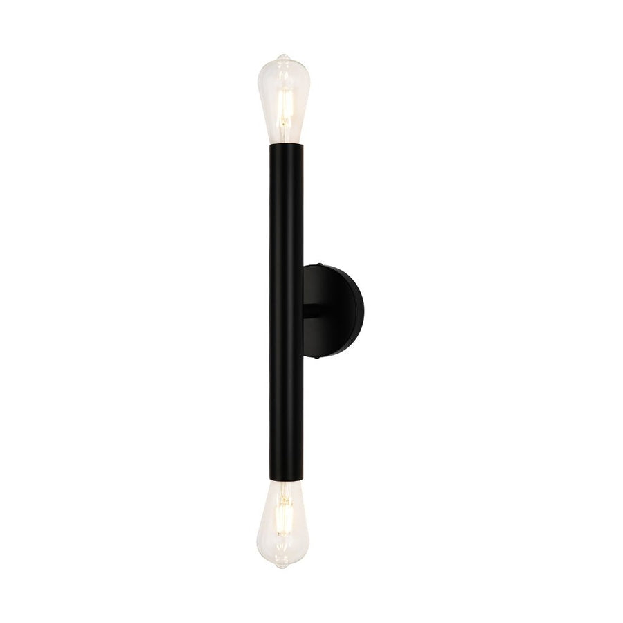 LightFixturesUSA - Minimalist 2 - Light Linear Tube Vanity Wall Sconce - Wall Sconce - Black - 
