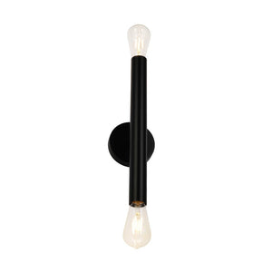 LightFixturesUSA - Minimalist 2 - Light Linear Tube Vanity Wall Sconce - Wall Sconce - Black - 