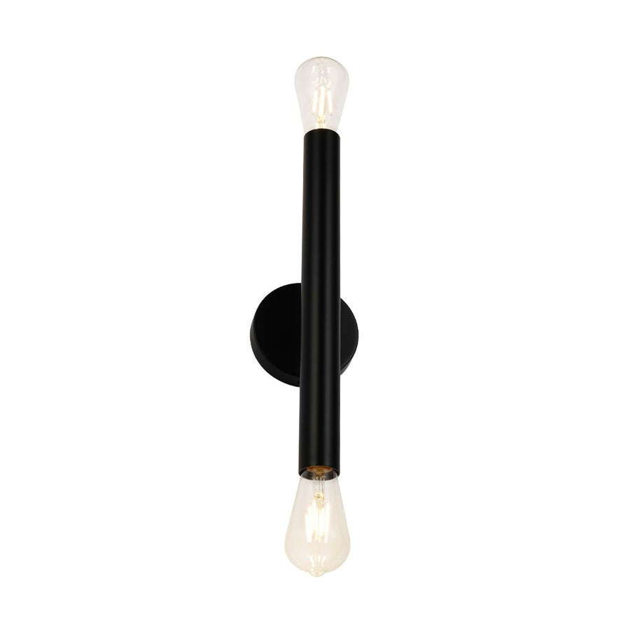 LightFixturesUSA - Minimalist 2 - Light Linear Tube Vanity Wall Sconce - Wall Sconce - Black - 