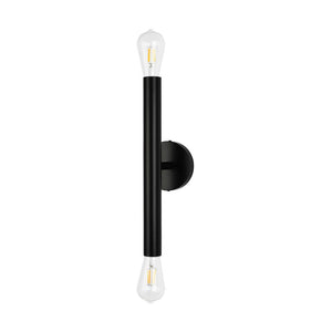 LightFixturesUSA - Minimalist 2 - Light Linear Tube Vanity Wall Sconce - Wall Sconce - Black - 