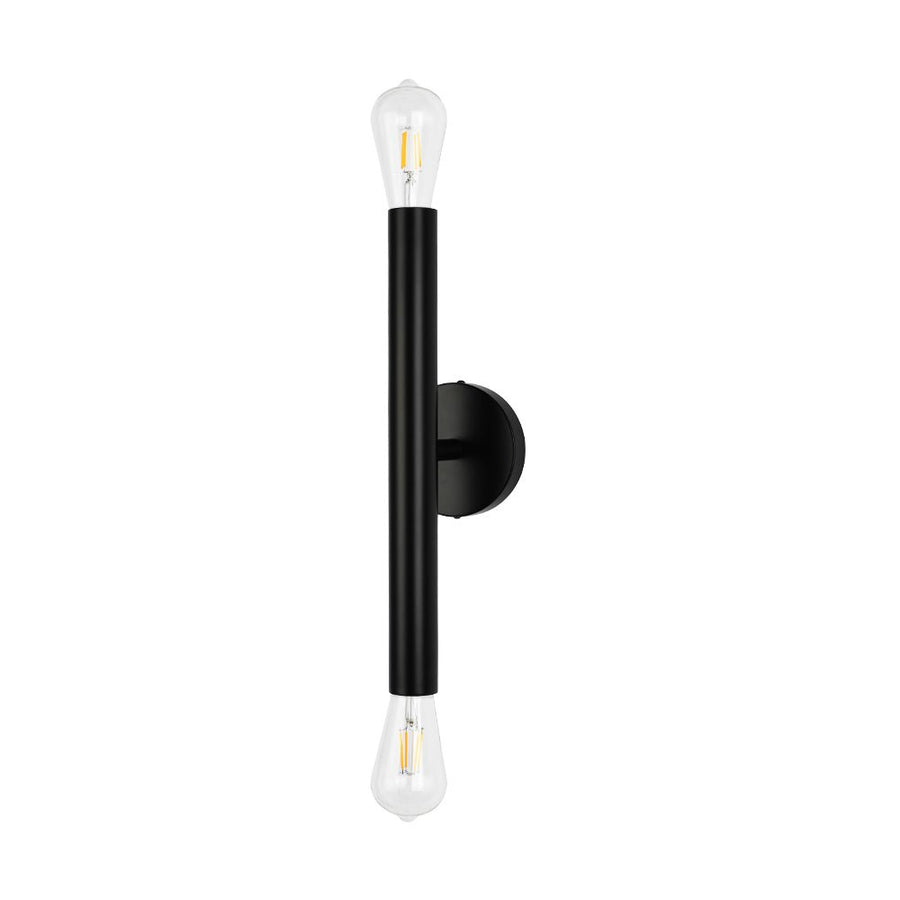 LightFixturesUSA - Minimalist 2 - Light Linear Tube Vanity Wall Sconce - Wall Sconce - Black - 